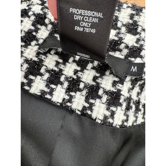 Arden B. Plaid Houndstooth Blazer 3/4 Sleeve Jacket Medium-Preppy, Old-Money - Picture 5 of 8